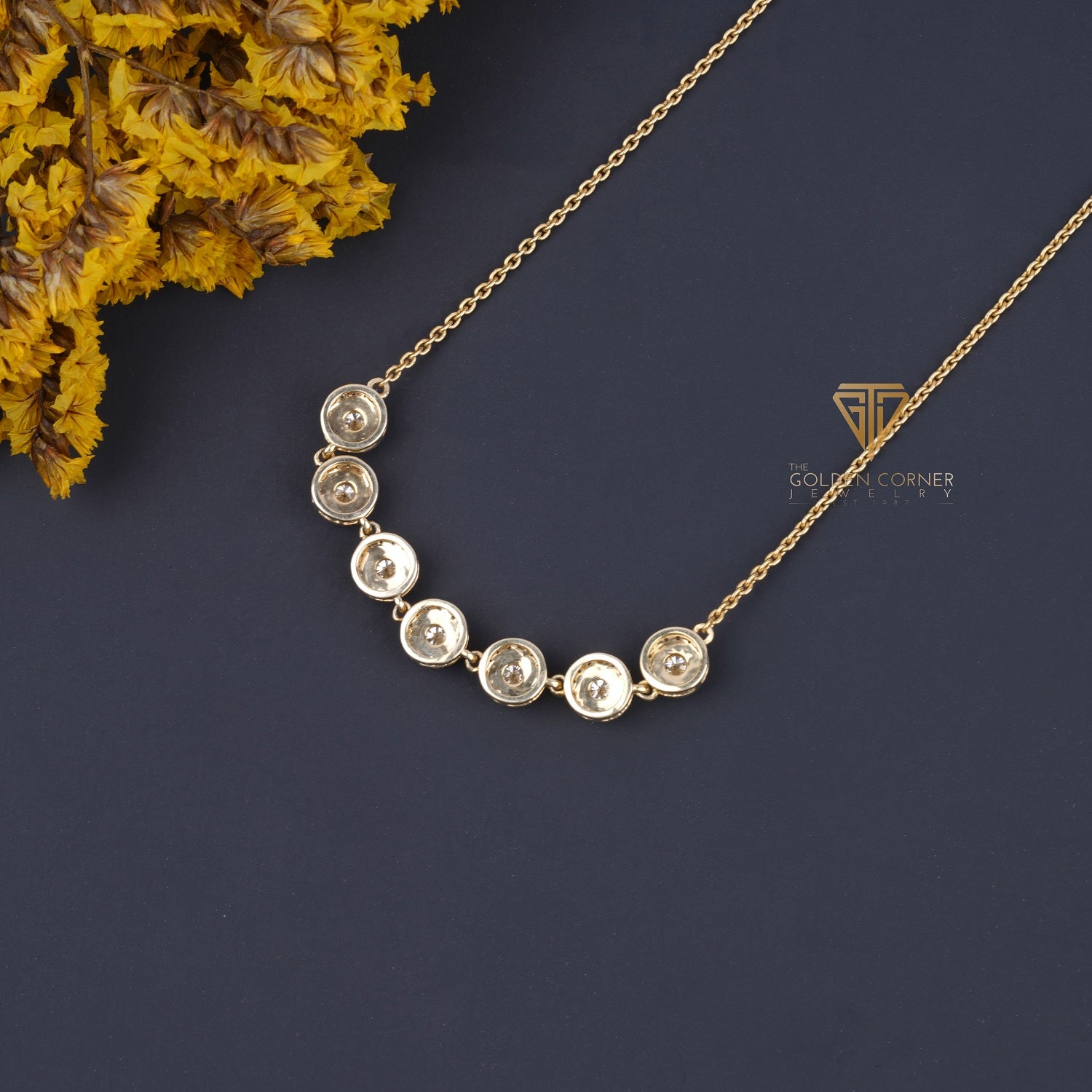 2.00 CT/3.00 MM Round Moissanite Halo Pendant Necklace