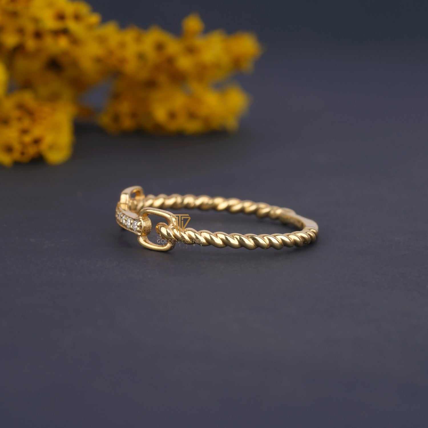 Classic Round Shape Moissanite Rope Chain Link Band