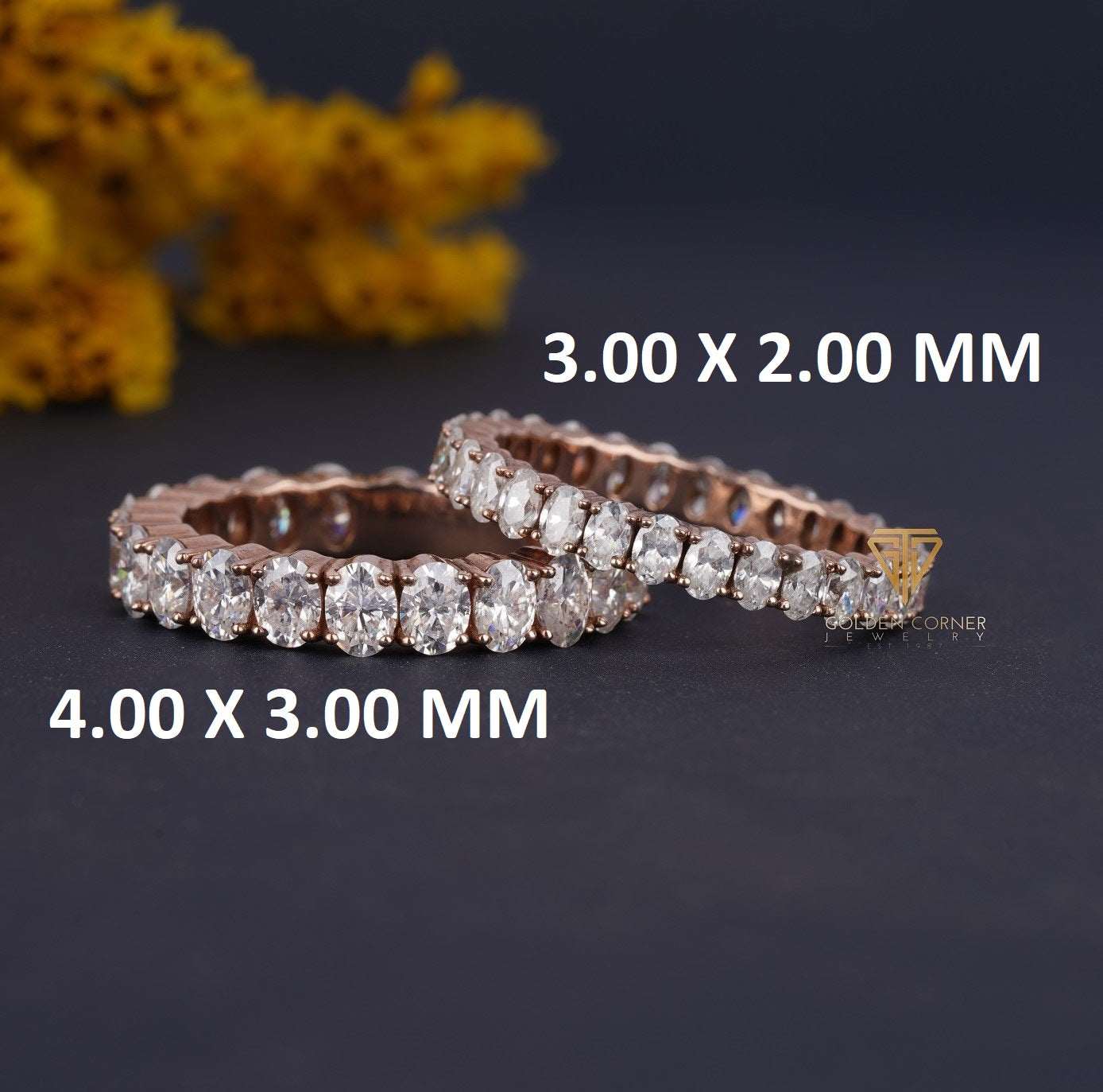 Prong Set Moissanite Round Cut Full Eternity Band