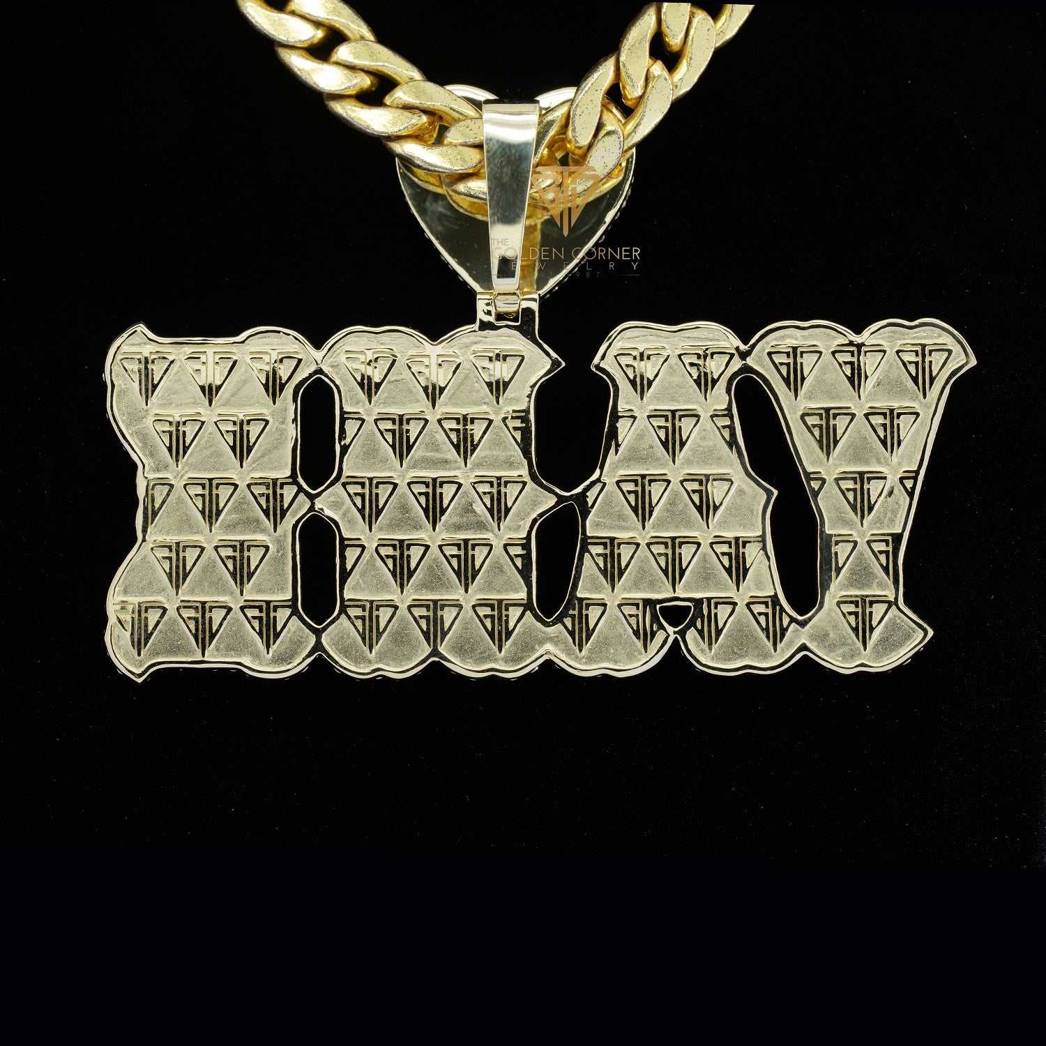 YANE Iced Out Round and Baguette Moissanite Hip Hop Custom Pendant Forth