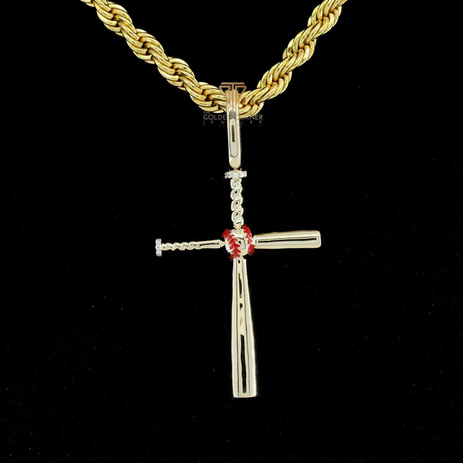 Baseball Jesus Crucifix Round Cut Moissanite Hip Hop Pendant First