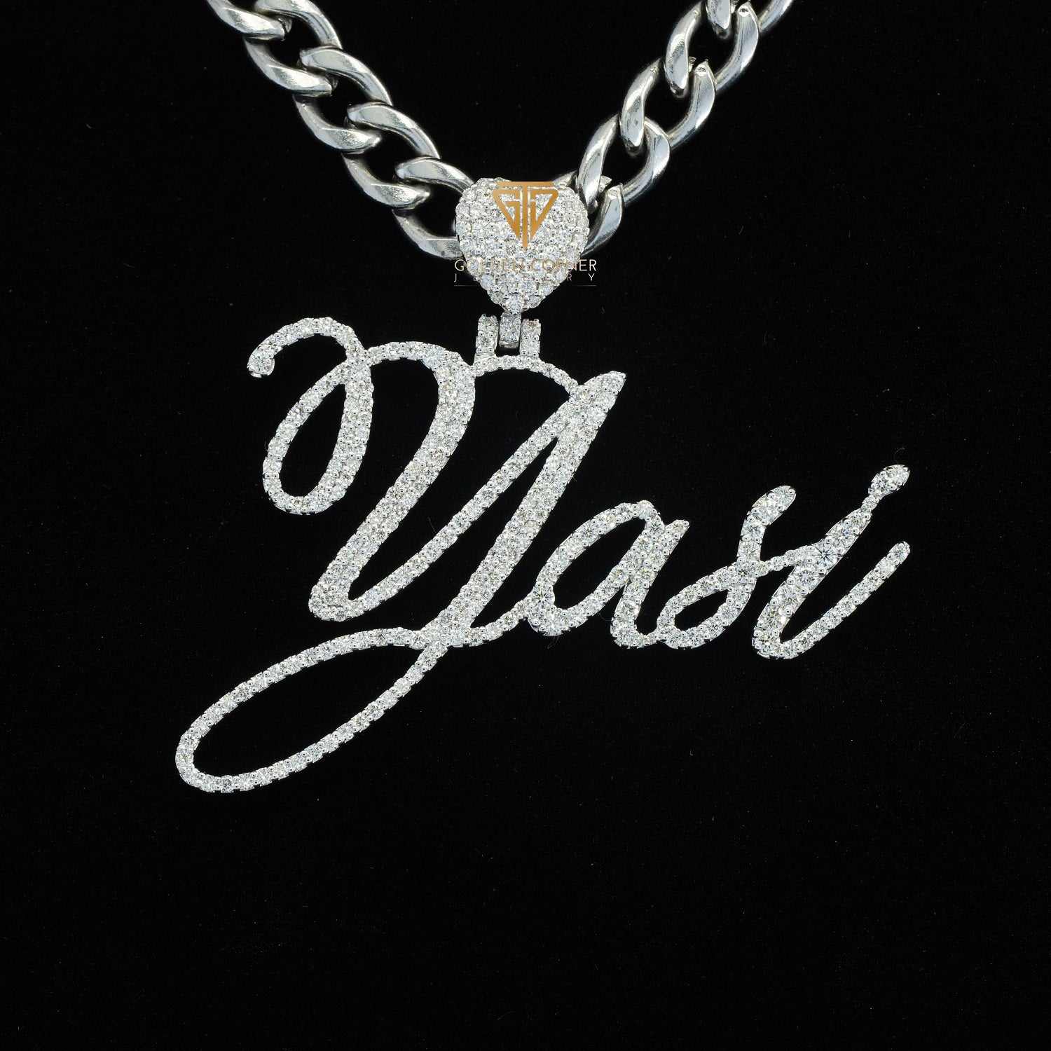 Yasi Custom Moissanite Diamond Iced Out Hip Hop Name Pendant Second