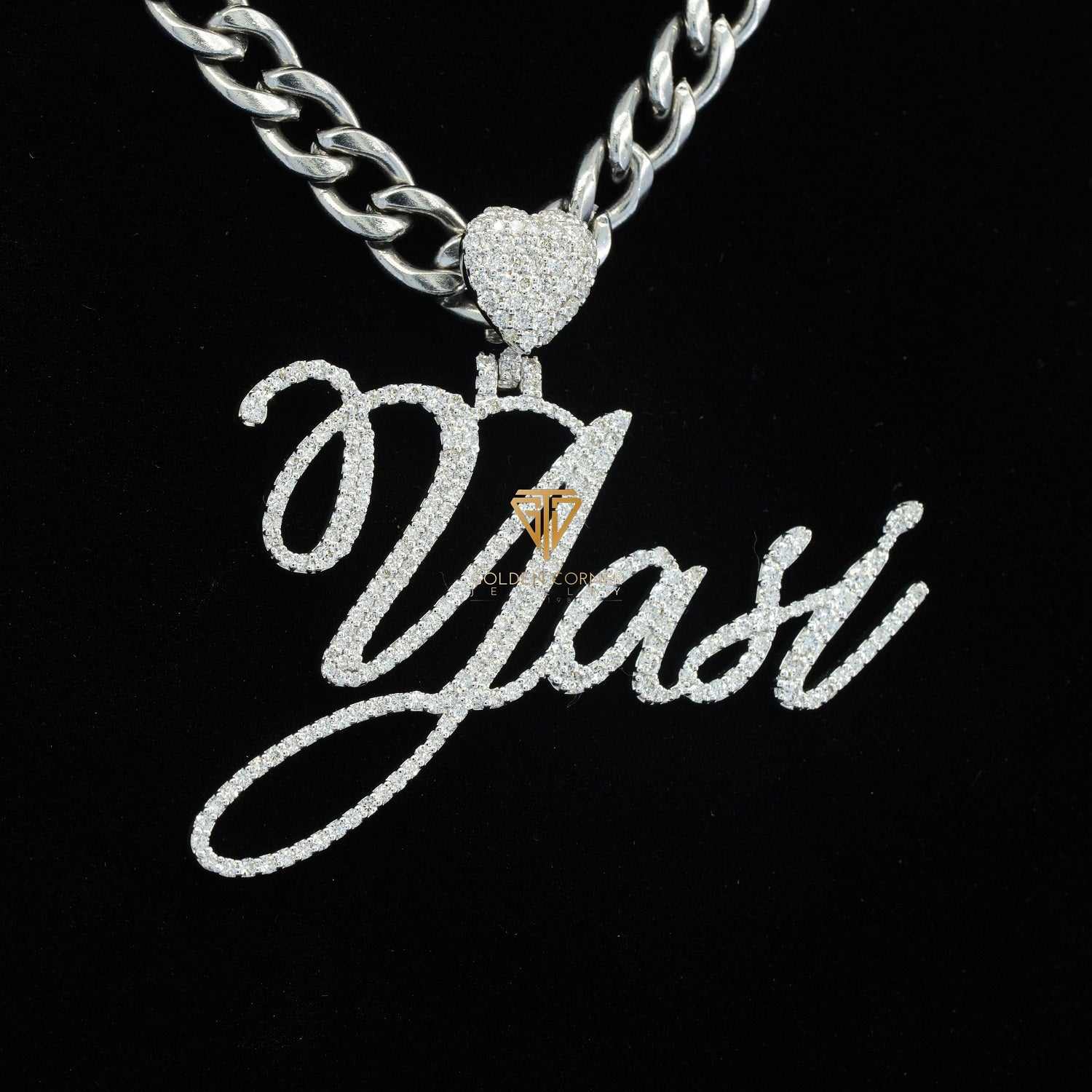 Yasi Custom Moissanite Diamond Iced Out Hip Hop Name Pendant Third